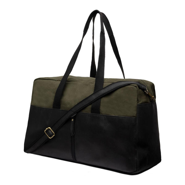 Leather Weekend Bag Milo - Green