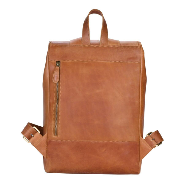 Leren Rugzak Bryce | 17" achterkant