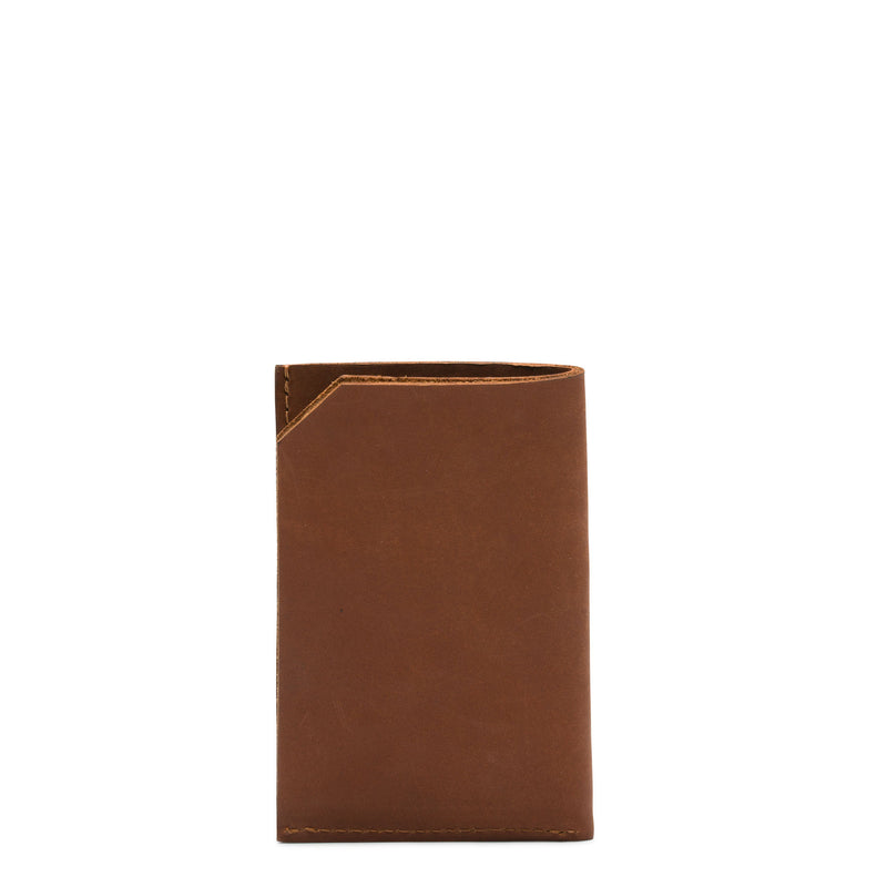 Kaarthouder Argyle cognac achterkant