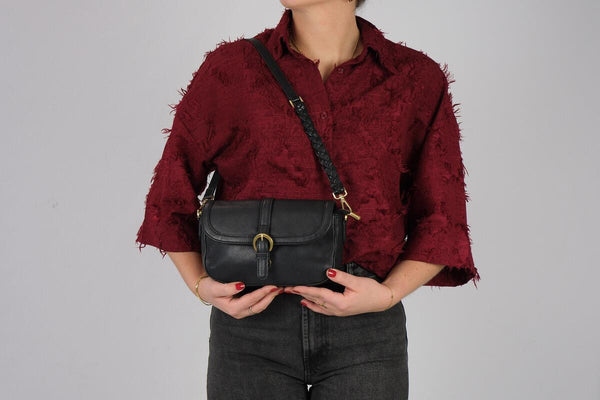 Leren schoudertas Maia alternatieve weergave