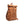 Leren rugzak Mavis 15,6 inch cognac zijkant – onderdeel van Leren rugzak Mavis + leren portemonnee Aris