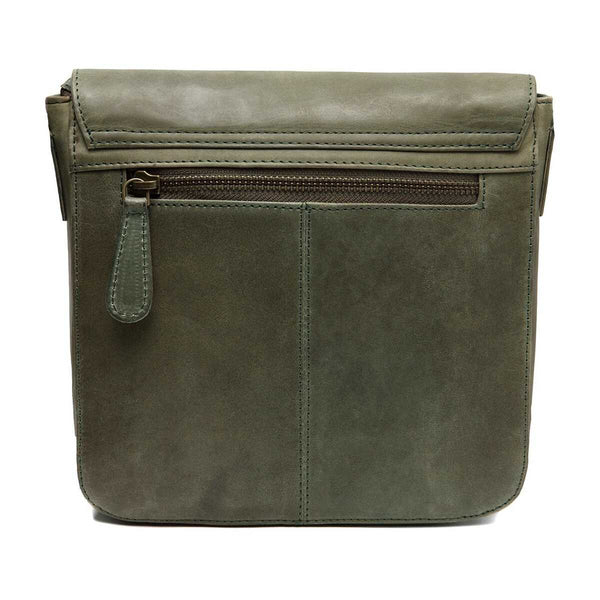 Leren Schoudertas Niba - handgemaakt plantaardig gelooid leer