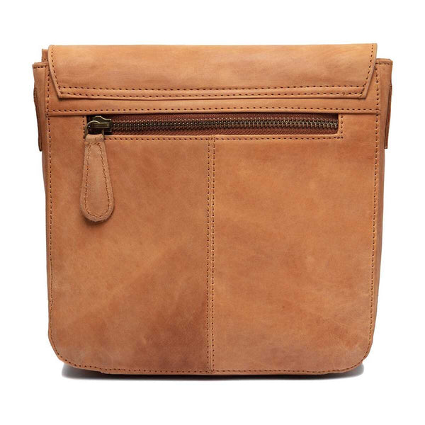 Leren Schoudertas Niba detail opname