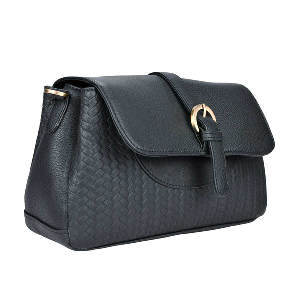 Leren schoudertas Lua schuin