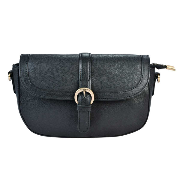 Leren schoudertas Maia voorkant