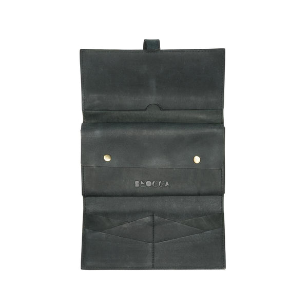 Portemonnee Yarra antraciet binnenkant