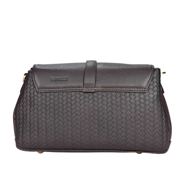 Leren schoudertas Lua achterkant