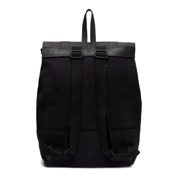 Leren Rugzak Finn - 17" zwart achterkant