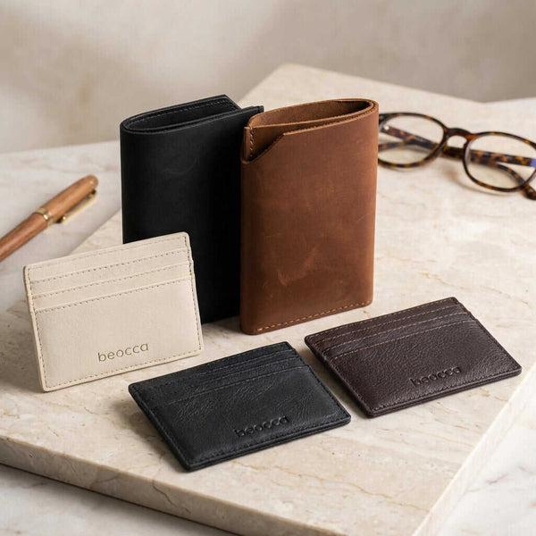 Leren pasjeshouder Seth detail