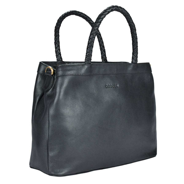 Leren mid-size handtas Beau schuin